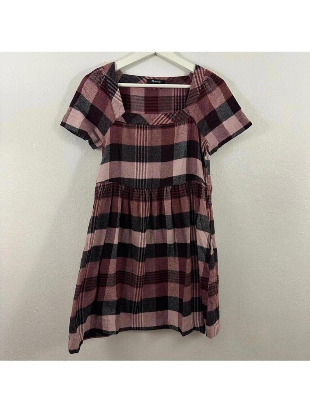 Madewell Women’s Plaid Mini Dress Size XXS